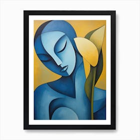 'Blue Flower' Art Print