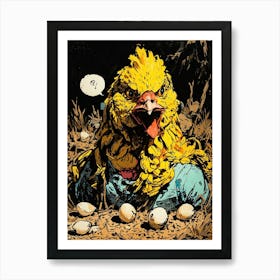 Hen Of The Woods Art Print