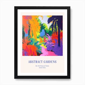 Colourful Gardens New York Botanical Garden Usa 3 Blue Poster Art Print