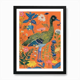 Spring Birds Emu 2 Art Print