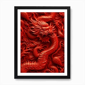 Red Dragon 2 Art Print