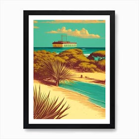 Bazaruto Archipelago Mozambique Vintage Sketch Tropical Destination Art Print