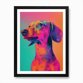 Polaroid Dog Portrait 2 Art Print