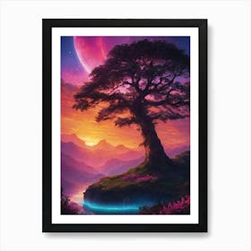 Cosmic Tree Art Print