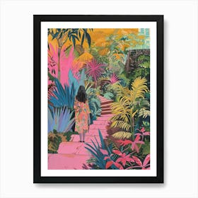 In The Garden Powis Castle Gardens United Kingdom 4 Art Print