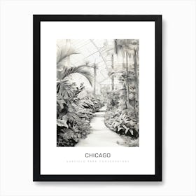 Garfield Park Conservatory 2, Chicago B&W Poster Art Print