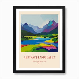 Colourful Abstract Nahuel Huapi National Park Argentina 2 Poster Art Print