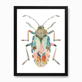 Colourful Insect Illustration Boxelder Bug 15 Art Print