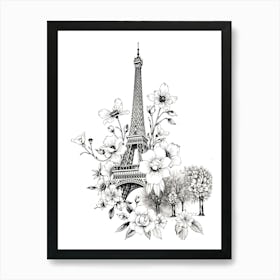 Paris Eiffel Tower 4 Art Print