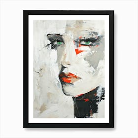 Woman'S Face 6 Art Print