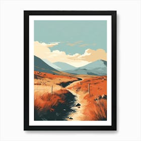 The Kerry Way Ireland 4 Hiking Trail Landscape Art Print