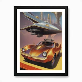 UF0 Sports Car Art Print