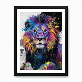 Lion Painting 1 Art Print