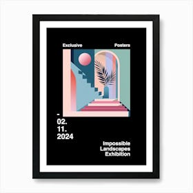 Impossible Landscapes Exhibition Archive Poster 10 Art Print