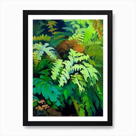 Walking Fern Cézanne Style Art Print