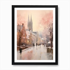 Dreamy Winter Painting Windsor United Kingdom 2 Art Print