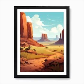 Desert Landscape 1 Art Print