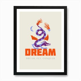 Dream Chinese Dragon Art Print 1 Art Print