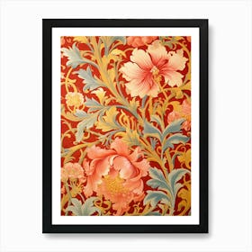 Floral Wallpaper 381 Art Print