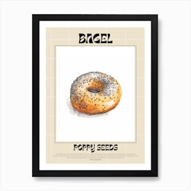 Poppy Seeds Bagel 8 Art Print