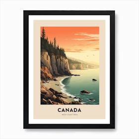 West Coast Trail Canada 3 Vintage Hiking Travel Poster Art Print