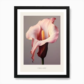 Floral Illustration Calla Lily 2 Poster Art Print