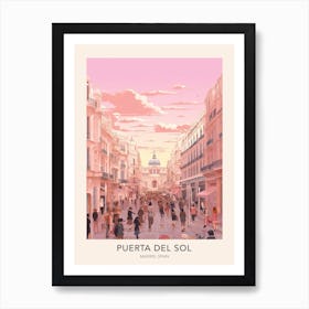 The Puerta Del Sol Madrid Spain 2 Travel Poster Poster