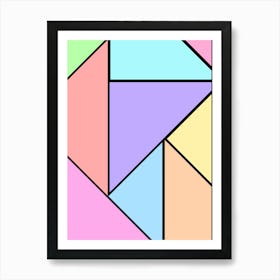 Tetris Puzzle Art Print