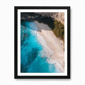 Aerial View Of A Beach In Bali 1 Art Print