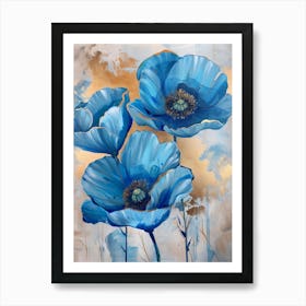 Blue Poppies 21 Art Print