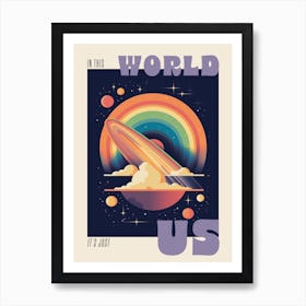 Harry Styles As It Was Lyrics Space Poster Art Print