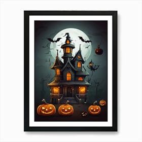 Halloween House 1 Art Print