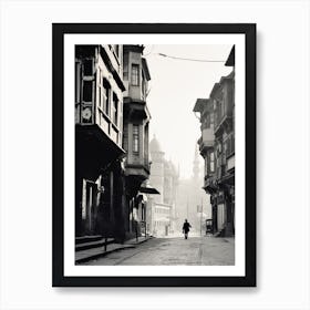 Istanbul, Turkey, Mediterranean Black And White Photography Analogue 4 Art Print