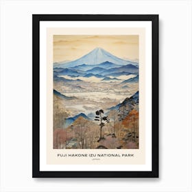 Fuji Hakone Izu National Park Japan 4 Poster Art Print