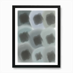 Abstract - grey blue Art Print