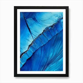 Abstract Blue Painting Art Art Print