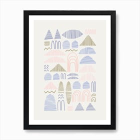 Line Geometry Art Print