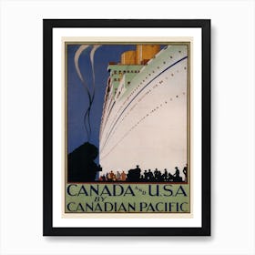 Canada And Usa By Canadian Pacific Hrb Art Print