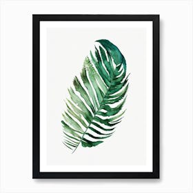 Tassel Fern 1 Watercolour Art Print