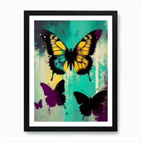 Butterflies In Flight 8 Art Print