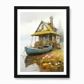 House On The Lake Art Print