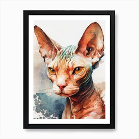 Sphynx Cat animal 3 Art Print