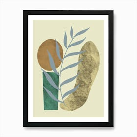 Foot And A Leaf Art Print