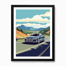 A Audi A4 In The The Great Alpine Road Australia 1 Art Print