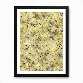 Yellow Marble Art Print