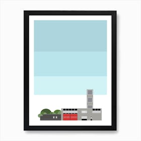 Modernist Fire Station Art Print
