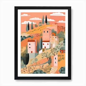 Tuscany 2, Italy Illustration Art Print