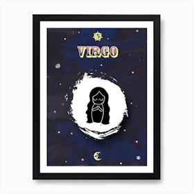 Zodiac Virgo Art Print