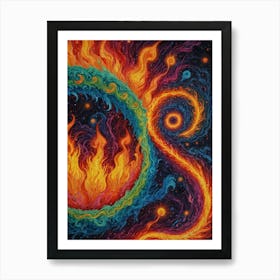 Psychedelic Painting Art Print