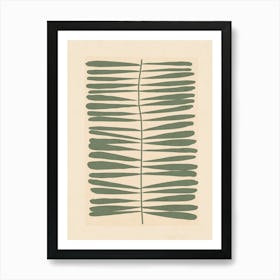 Tropical Leaves Green Art Print